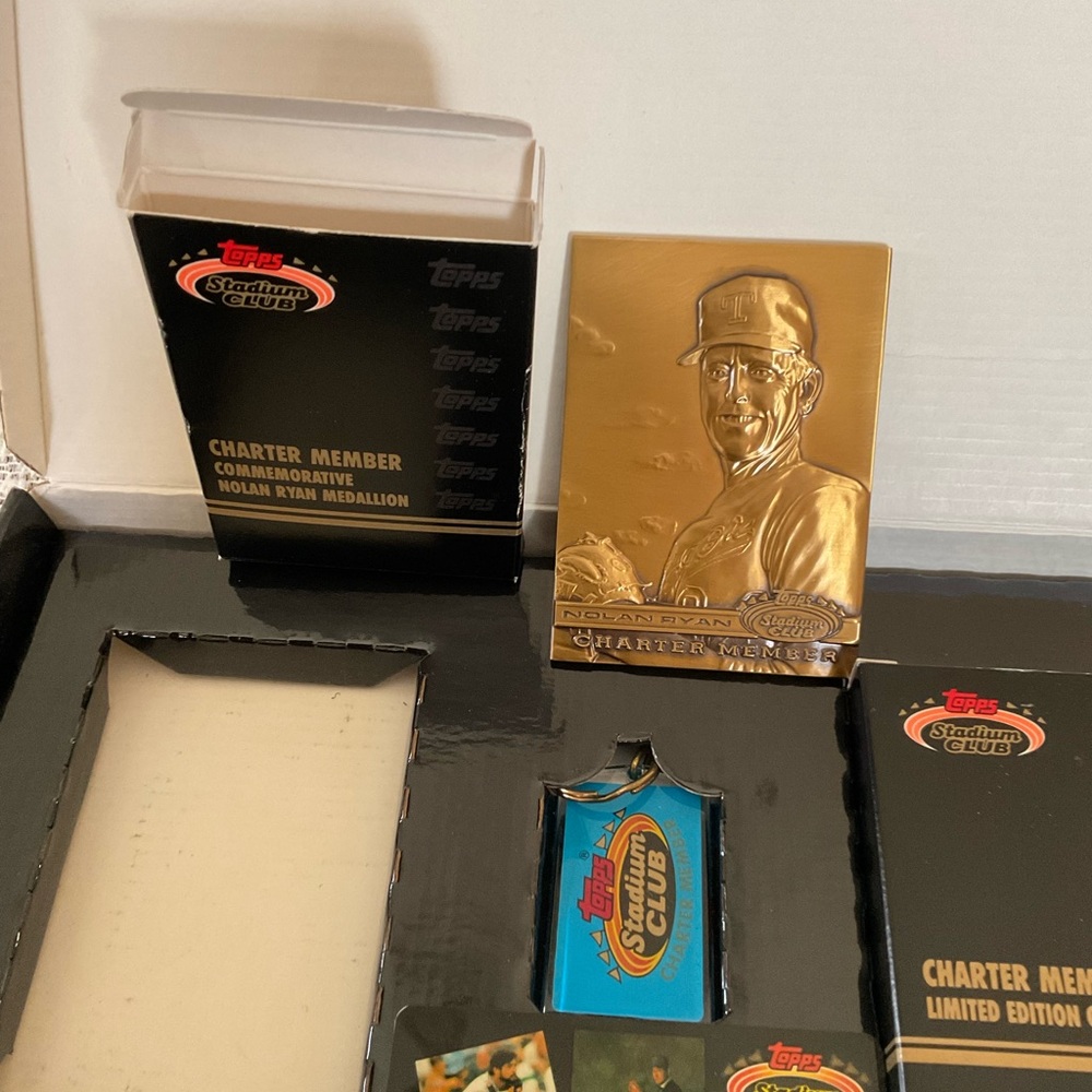 1991 Topps Stadium Club Charter Member Complete Set BRONZE NOLAN RYAN CARD